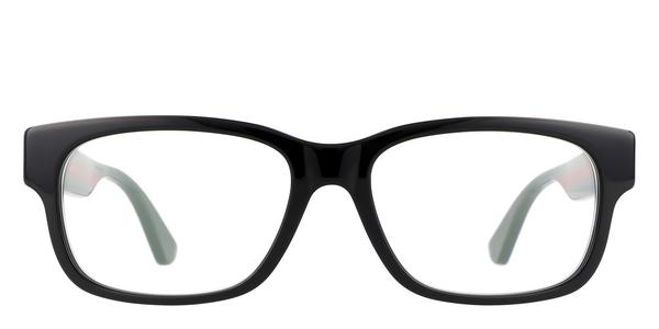 Gucci GG0343O - Black Multicolor, Acetate, Rectangle frame