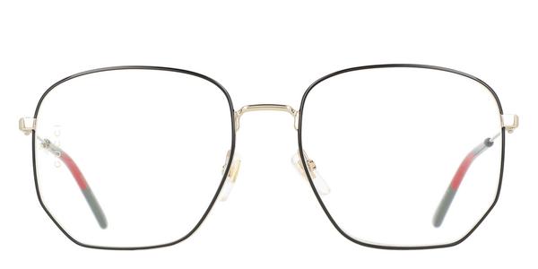 Gucci GG0396O - Gold, Metal, Rectangle frame