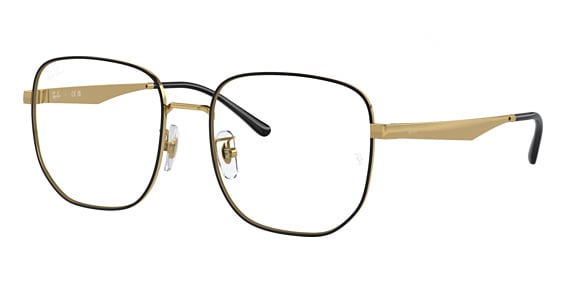 Ray-Ban RX6503D - Black On Arista, Metal, Rectangle frame
