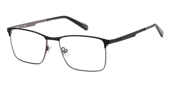 Fossil FOS 7166 - Matte Black Dark Ruthenium, Metal, Rectangle frame