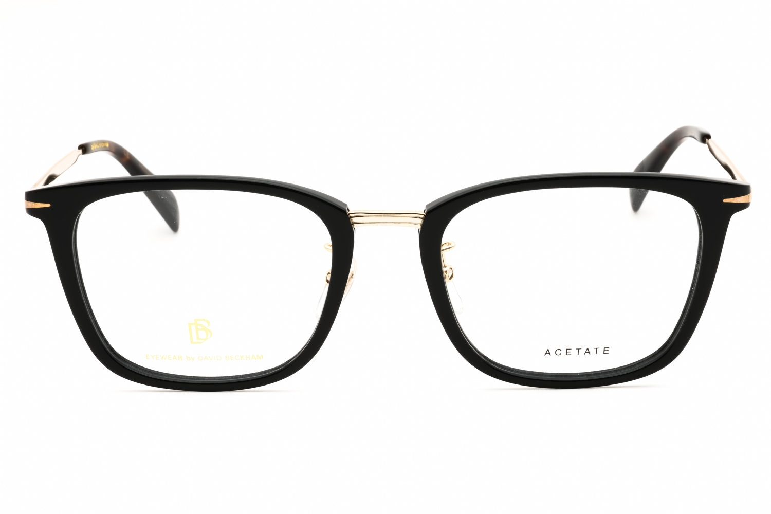 David Beckham DB 7060/F - Black Gold, Plastic, Rectangle frame