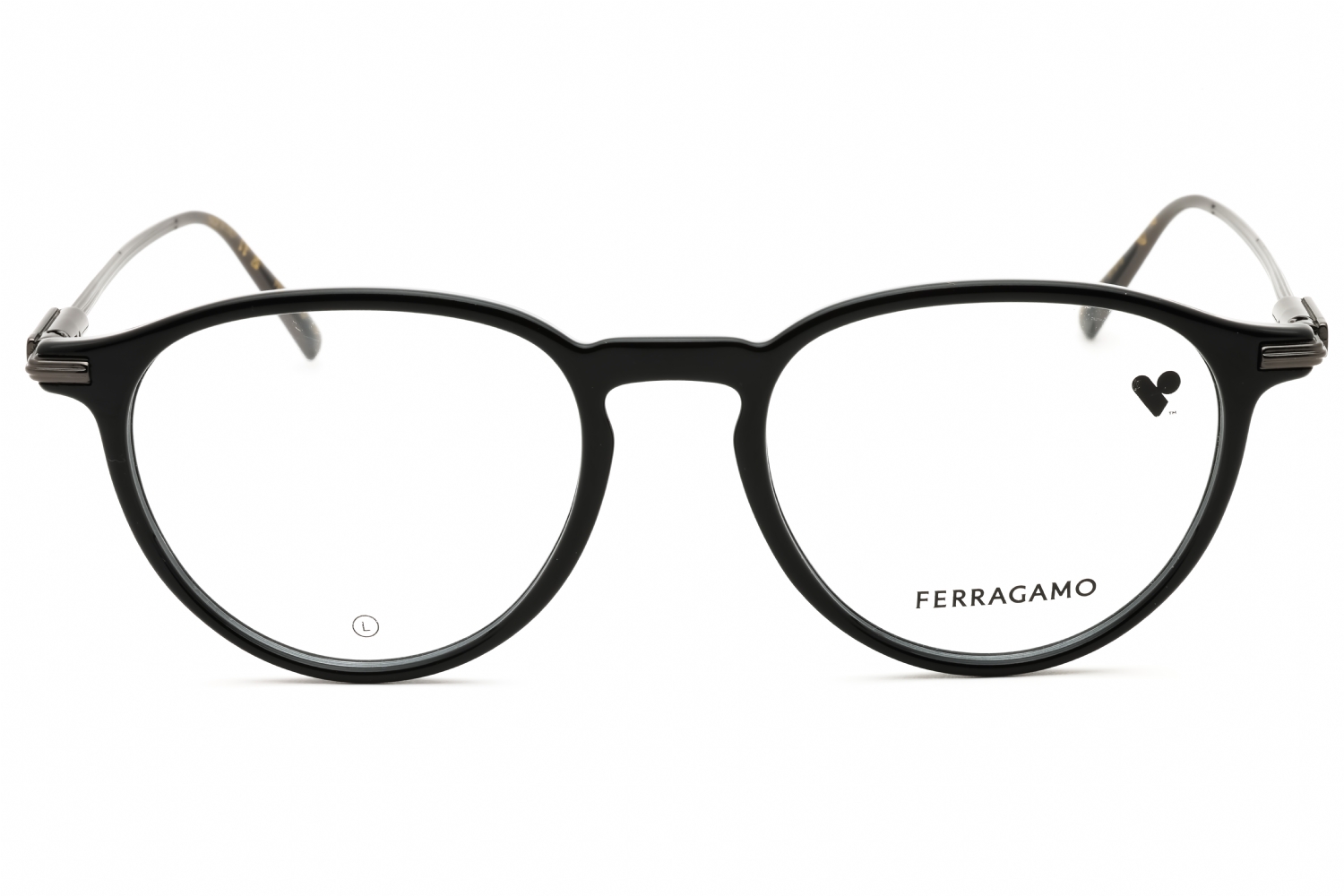 Salvatore Ferragamo SF2976 - Black, Acetate, Round frame