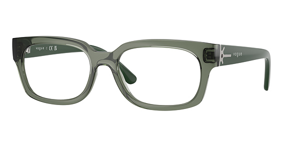 Vogue VO5689 - Transparent Mallard Gree, Acetate, Oval frame