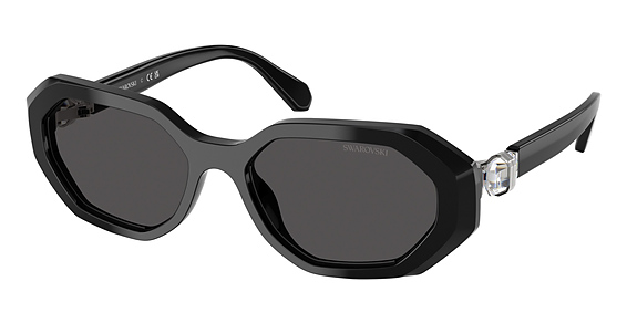 Swarovski SK6028 - Black, Plastic, Geometric frame