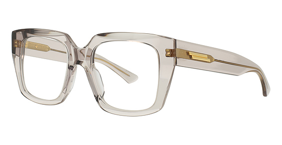 Bottega Veneta BV1409O - Grey, Plastic, Rectangle frame