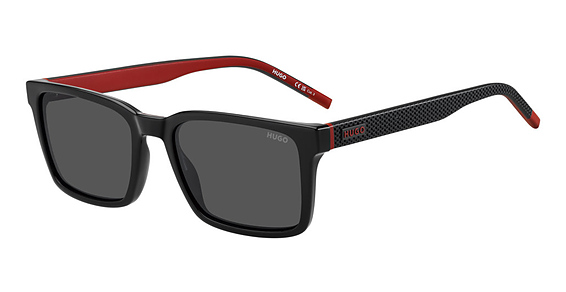 HUGO HG 1392/S - 807ir Black, Plastic, Rectangle frame