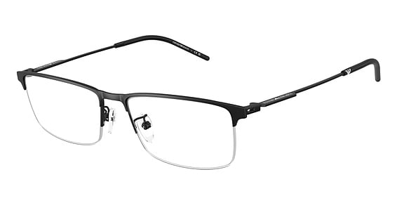 Emporio Armani EA1168D - Matte Black, Metal, Rectangle frame