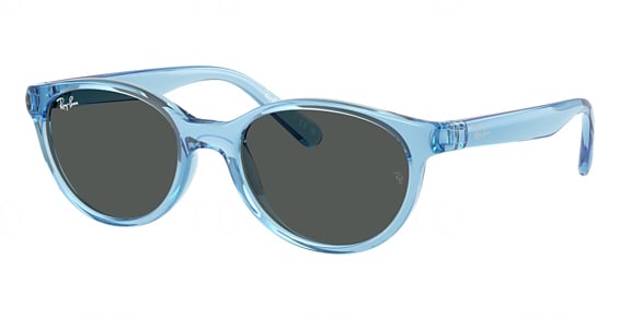Ray-Ban RJ9080S - Transparent BLU, Acetate, Oval frame