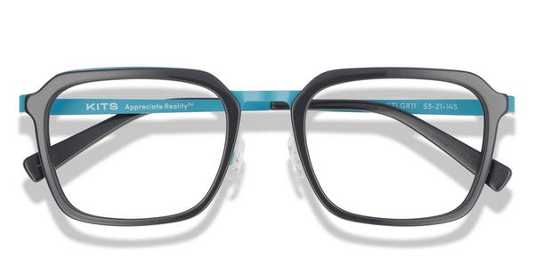 KITS Parker - Teal/Grey, Mixed Materials, D Frame frame