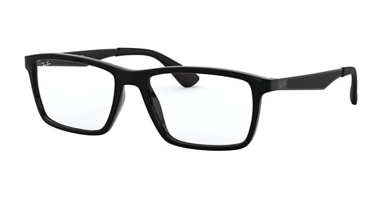 Ray-Ban RX7056 - Black, Acetate, Rectangle frame