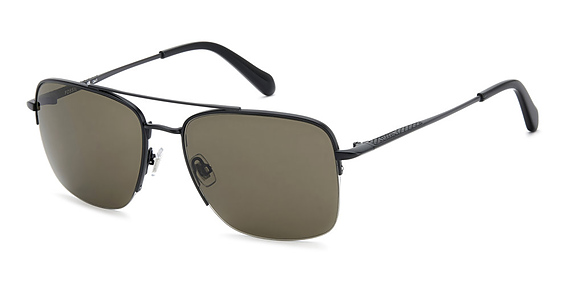 Fossil FOS 2164/G/S - 00370 Mtt Black, Stainless Steel, Rectangle frame