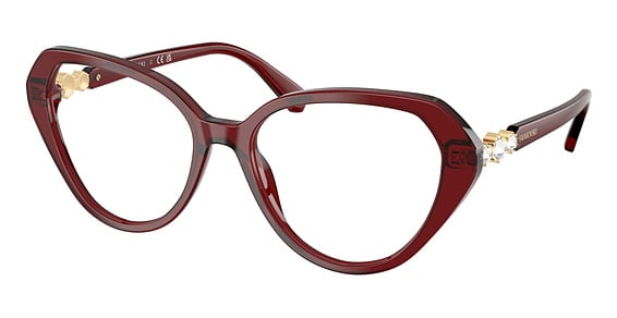 Swarovski SK2054 - Transparent Burgundy, Plastic, Cat Eye frame