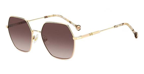 Carolina Herrera HER 0183/S - Bkuha Goldnude, Metal, Geometric frame