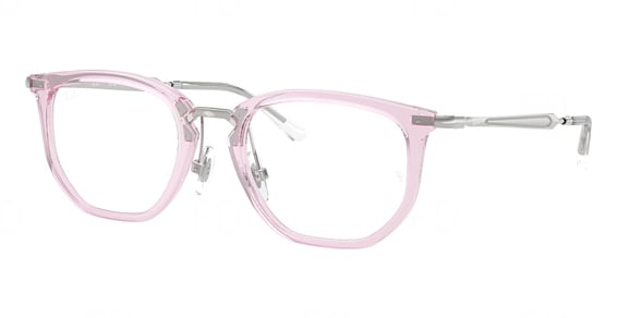Ray-Ban RY9085V - Transparent Pink, Acetate, Oval frame