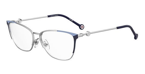 Carolina Herrera HER 0116 - Pall Bl, Stainless Steel, Rectangle frame