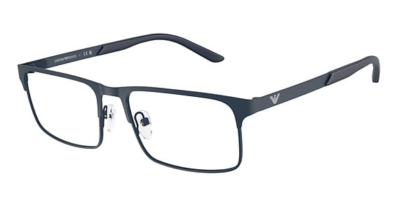 Emporio Armani EA1170 - Matte Blue, Metal, Rectangle frame