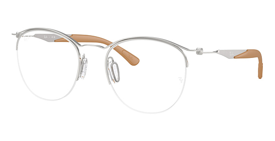 Ray-Ban RX7553 - Silver, Metal, Oval frame