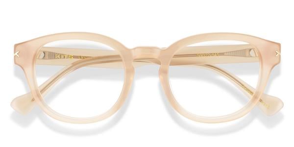 KITS Claudio - Milky Honey, Acetate, Round frame