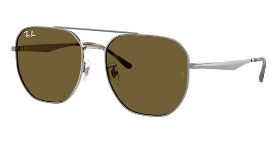 Ray-Ban RB3724D - Gunmetal, Metal, Aviator frame