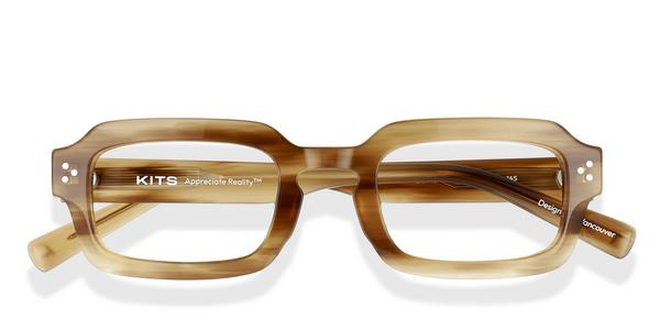 KITS Lumeris - Warm Grey, Acetate, Rectangle frame