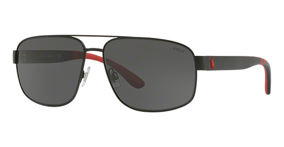 Polo PH3112 - Matte Black, Metal, Aviator frame