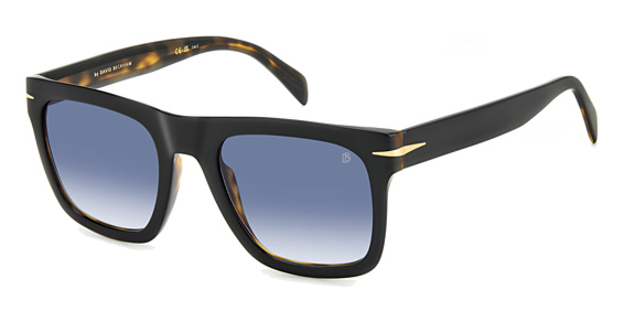 David Beckham DB 7000/S Flat - Wr708 Blk Havan, Acetate, Rectangle frame