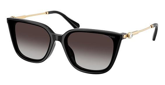 Swarovski SK6054D - Black, Plastic, Cat Eye frame
