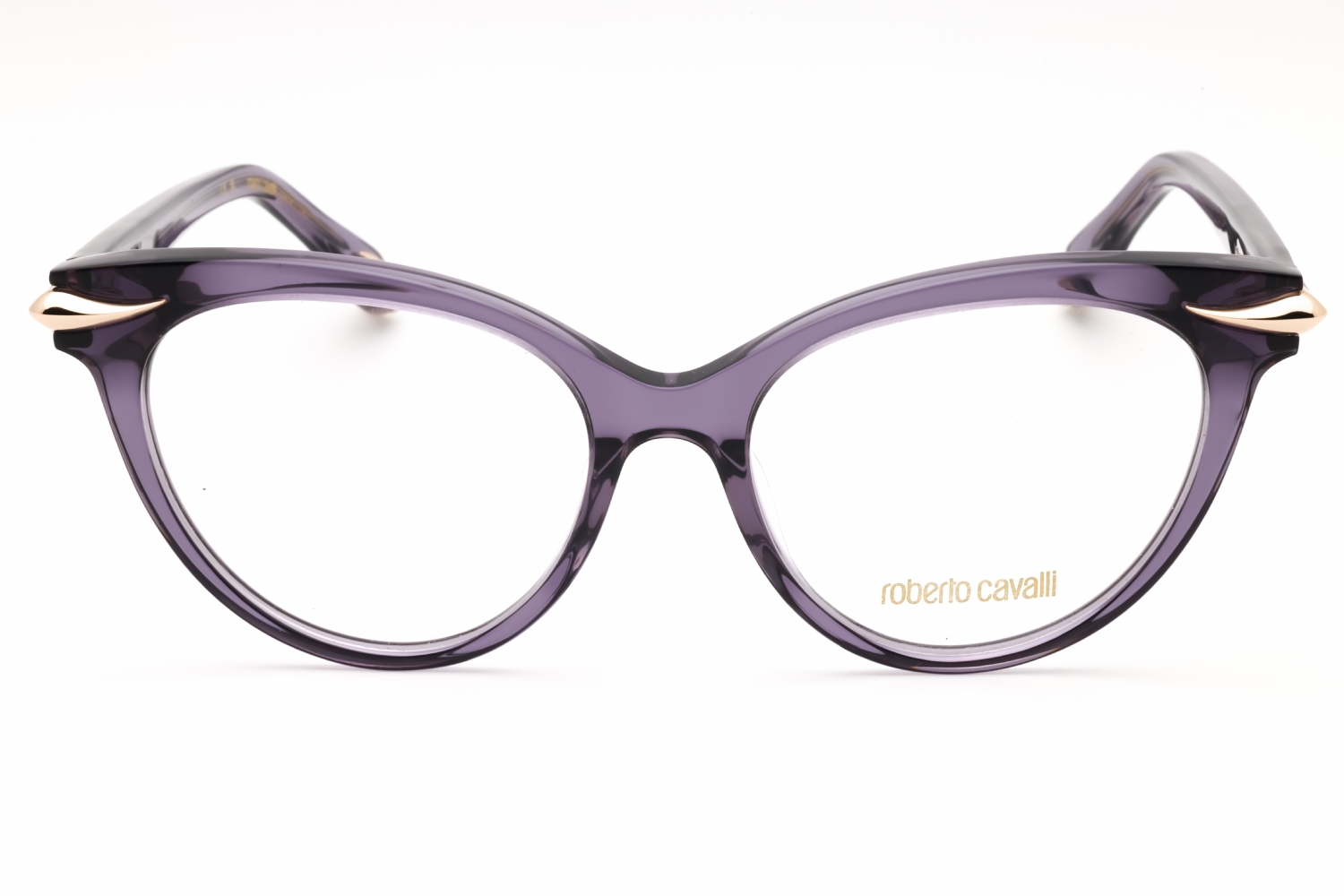 Roberto Cavalli VRC018M - Transparent Violet, Plastic, Cat Eye frame