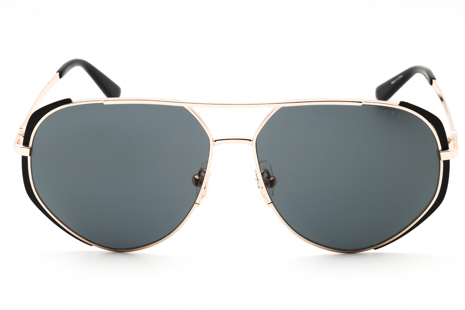 Guess GU00219 - Matte Black, Metal, Aviator frame