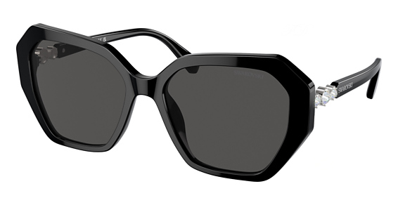 Swarovski SK6017 - Black, Plastic, Geometric frame