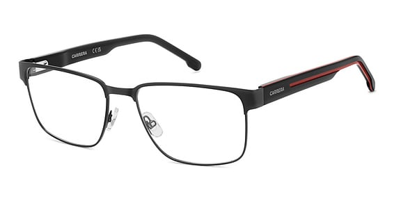 Carrera 8923 - Matte Black Red, Stainless Steel, Rectangle frame