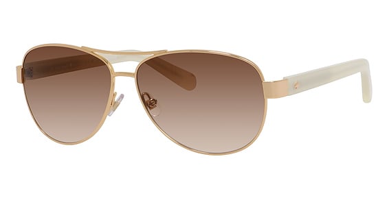 Kate Spade Dalia2/S - J5gb1 Gold, Metal, Aviator frame
