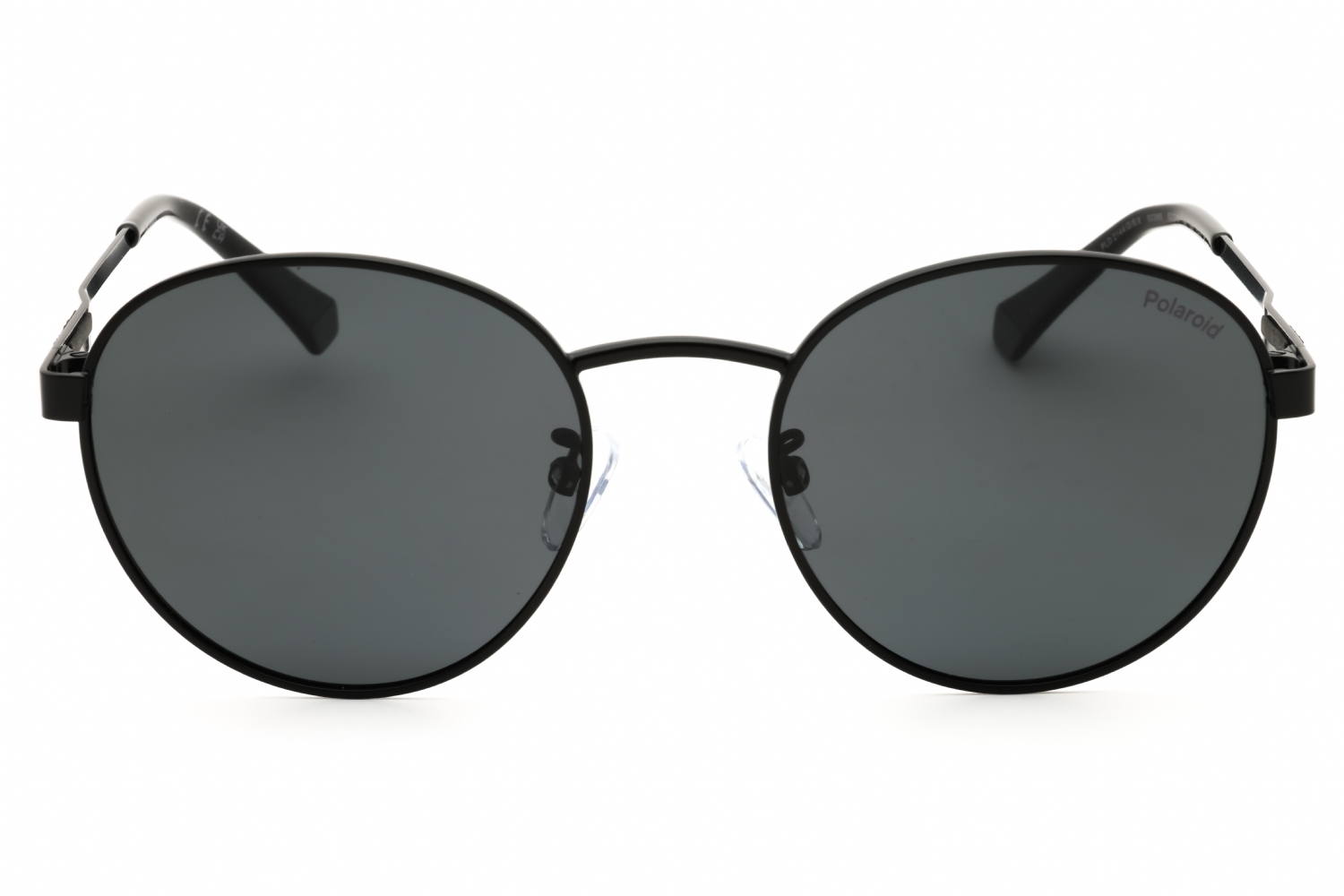 Polaroid PLD 2144/G/S/X - Matte Black, Metal, Round frame
