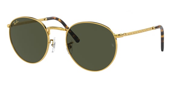 Ray-Ban RB3637 NEW ROUND - Legend Gold, Metal, Round frame
