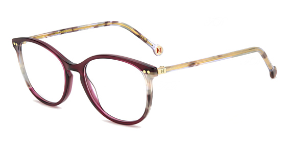 Carolina Herrera HER 0247 - Burgundy Havana, Acetate, Rectangle frame