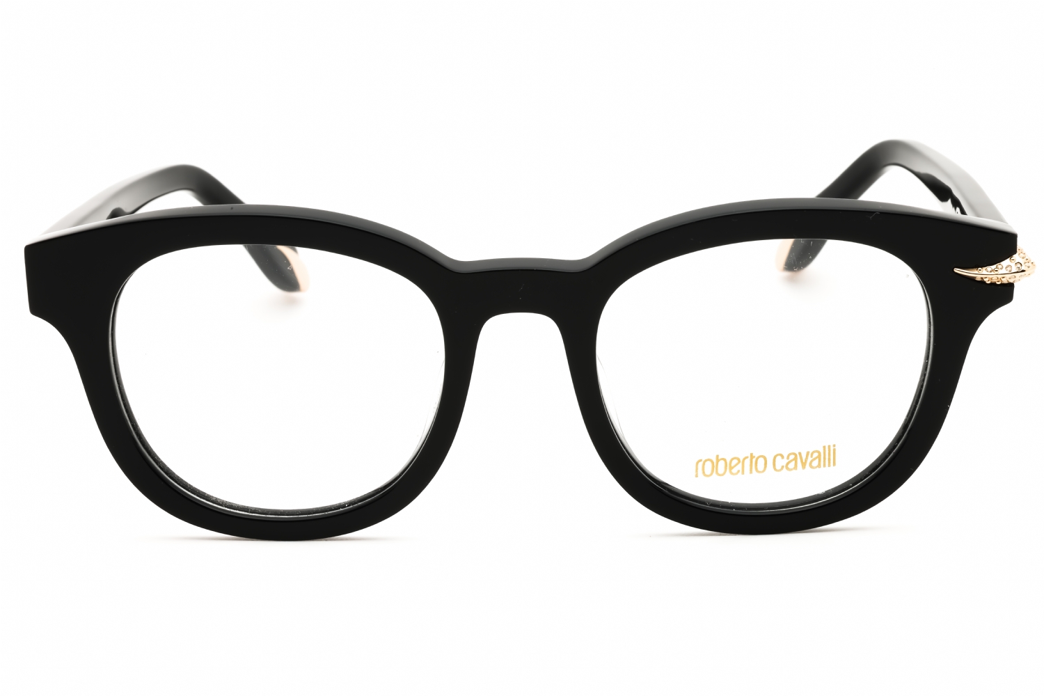 Roberto Cavalli VRC044S - Shiny Black, Acetate, Round frame