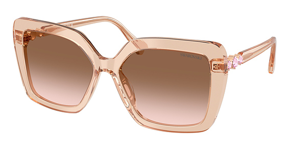 Swarovski SK6049 - Transparent Beige, Plastic, Cat Eye frame