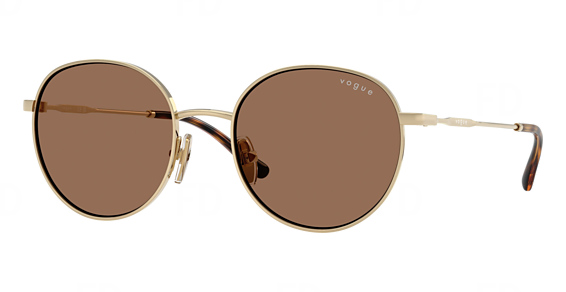 Vogue Junior VJ1002 - Pale Gold, Metal, Round frame