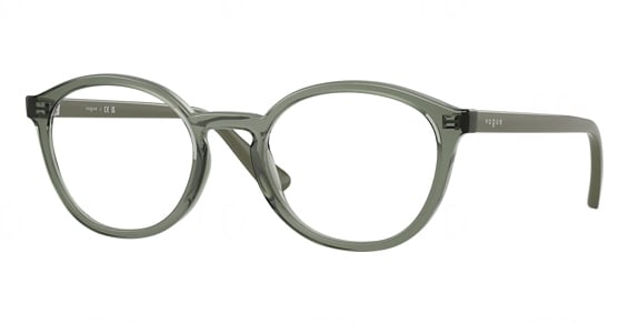 Vogue Junior VY2044 - Transparent Mallard Gree, Acetate, Oval frame