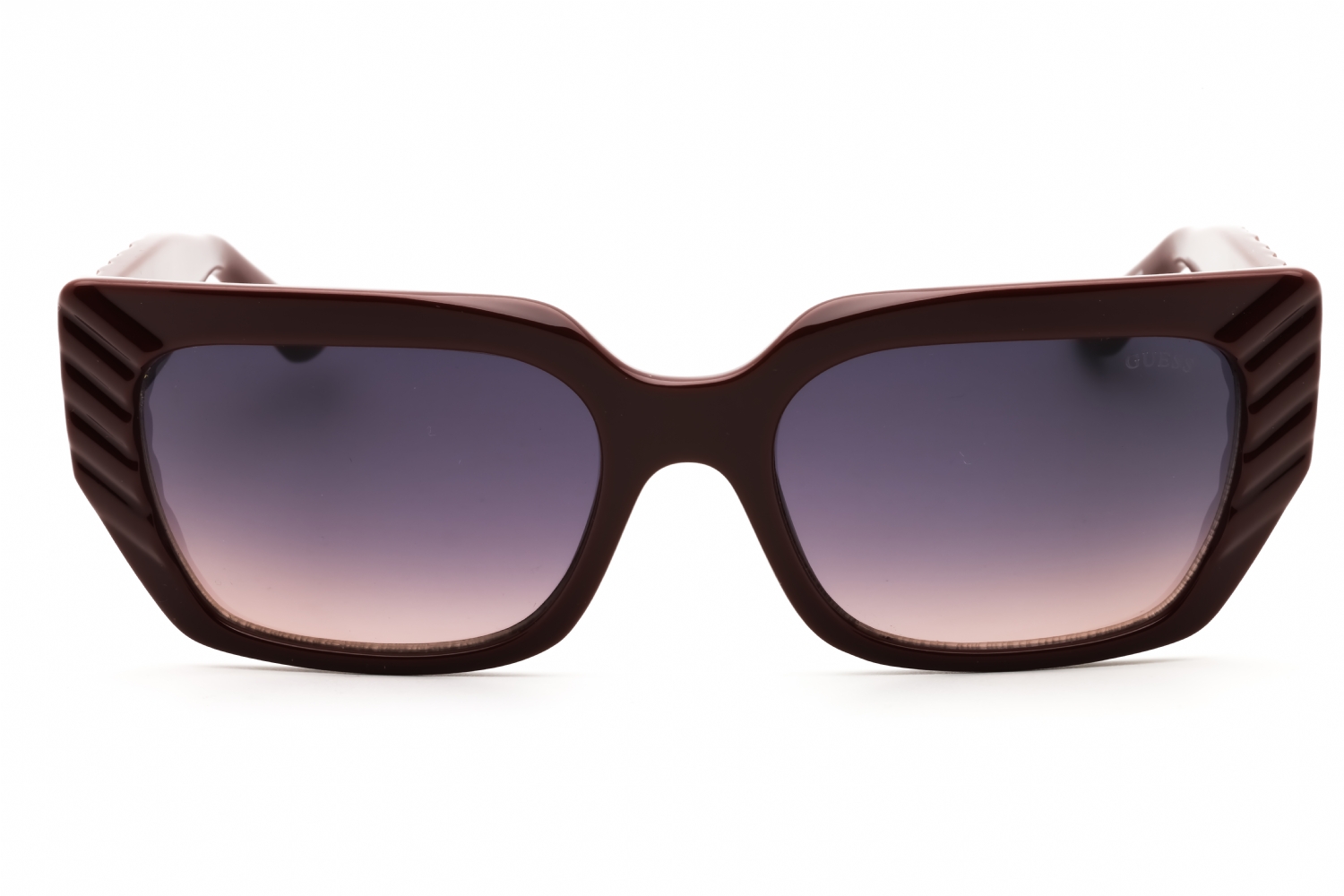NWT Guess GU00258-69F Bordeaux Rectangle 56mm Sunglasses Guess Female Sunglasses GS00258-69F- Trendyol main image 3