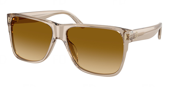 Tory Burch TY7242U - Transparent Warm Grey, Plastic, Mixed Shapes frame