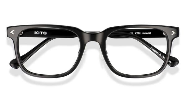KITS Discovery Comfort Fit - Black, Acetate, Rectangle frame