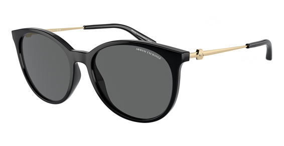 Armani Exchange AX4140SF - Shiny Black, Plastic, Oval frame