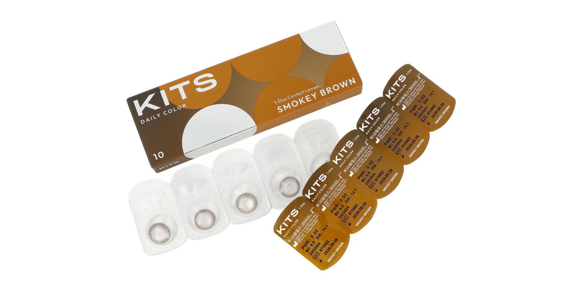 KITS Daily Color 10 Pack Smokey Brown